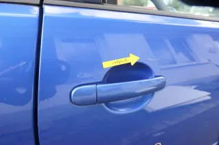 VW Polo 9N 9N3 Tür hinten rechts 4/5-Türer blau LA5M - Bild 3