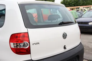 VW Fox 5Z Heckklappe Kofferraumklappe Klappe hinten + Scheibe weiß LB9A ohneAnba - Bild 3