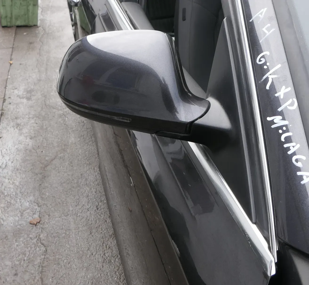Audi A4 B8 8K Spiegel Außenspiegel rechts elektrisch grau braun LZ7L - Bild 1