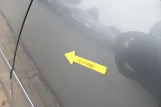 Audi A6 4B C5 Tür Türblatt hinten links grau LX7Z nur Türblatt - Bild 4