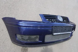 VW Polo 6N2 Stoßstange vorne Frontstoßstange Stoßfänger blau LB5N und Grill - Bild 4
