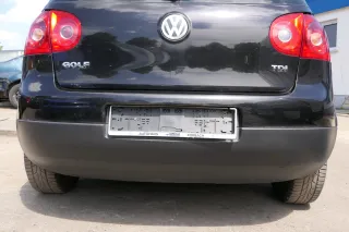 VW Golf 5 1K Limousine Stoßstange hinten Heckstoßstange schwarz LC9Z m - Bild 1