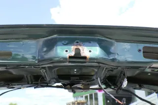 VW Sharan 7M Heckklappe Scheibe  Klappe hinten ab Bj.2000 grün LC6M - Bild 3