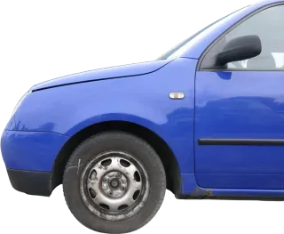 VW Lupo 6X Kotflügel vorne links blau LW5Z - Bild 1