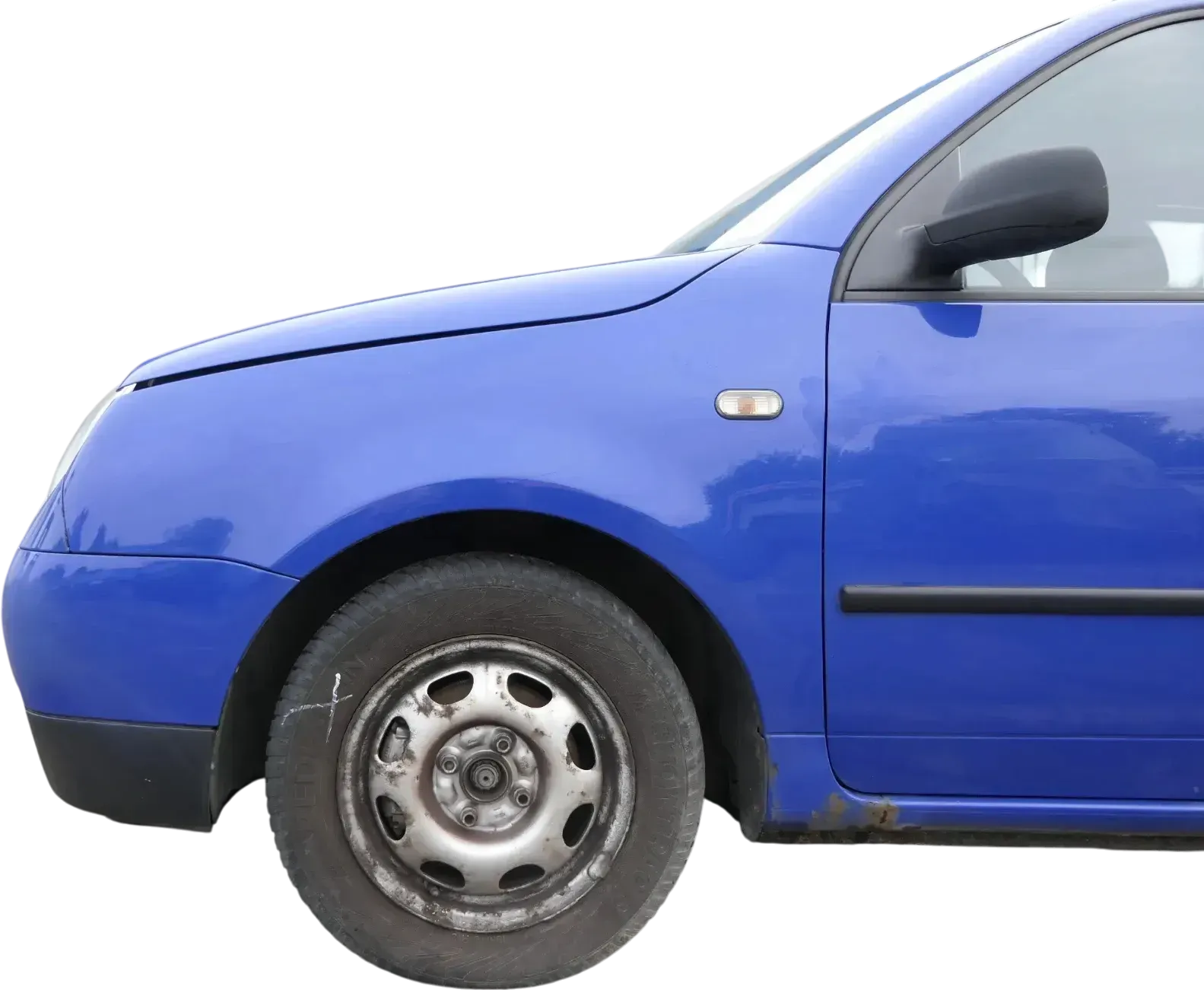 VW Lupo 6X Kotflügel vorne links blau LW5Z - Bild 1