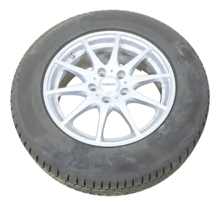 4x Golf 5 6 Alufelgen 215/65R16 98H Winterreifen Reifen 6mm KBA 49925 Dezent - Bild 3