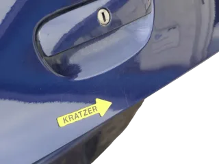 VW Polo 9N3 9N Heckklappe Kofferraumklappe Klappe blau LB5N ohne Anbauteile - Bild 4