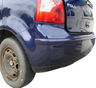 VW Polo 9N 9N3 Stoßstange Heckstoßstange hinten blau LB5N - Bild 10