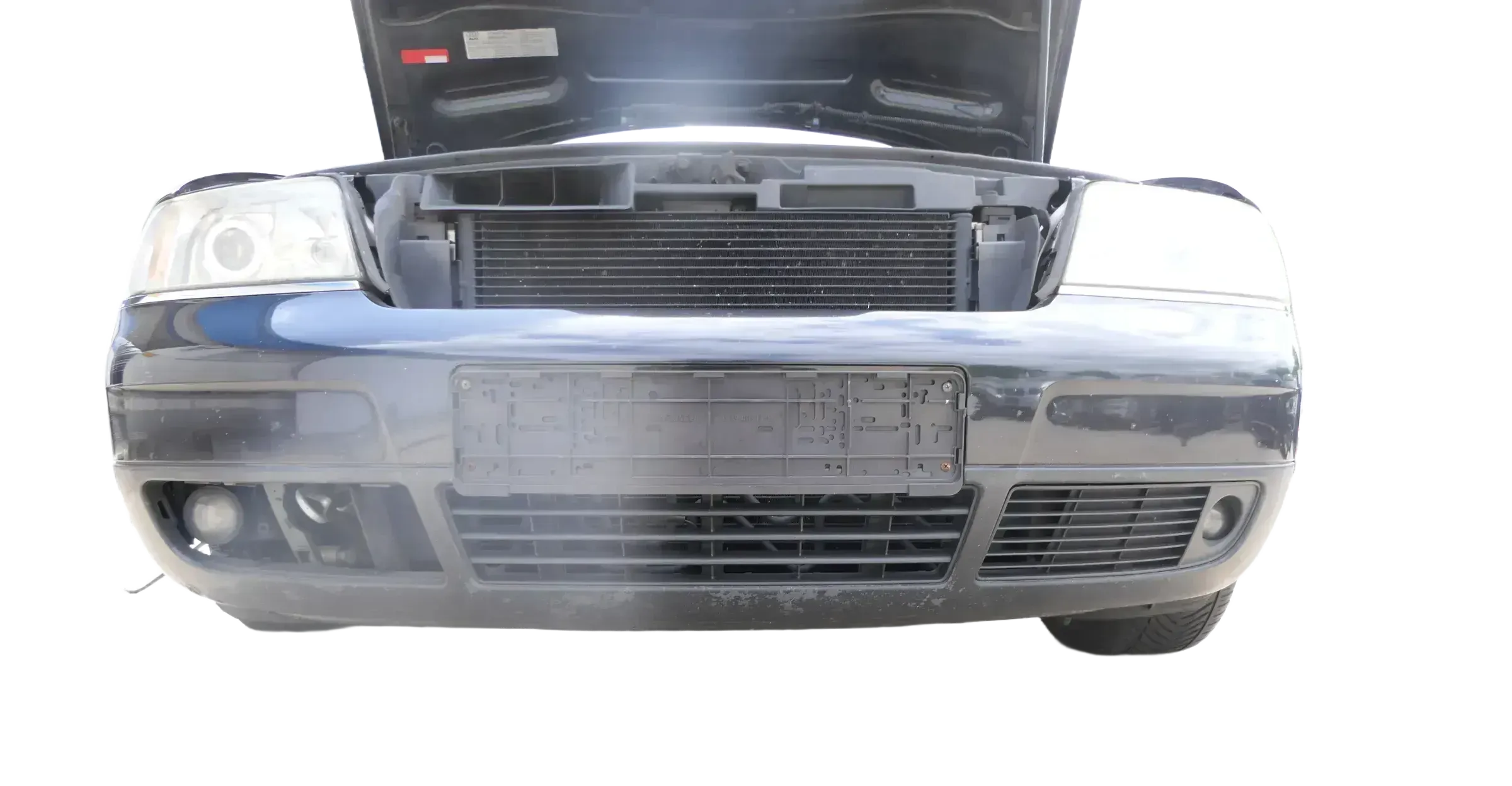 Audi A6 4B Frontstoßstange Stoßstange vorn vorne Stoßfänger schwarz LN4J - Bild 1
