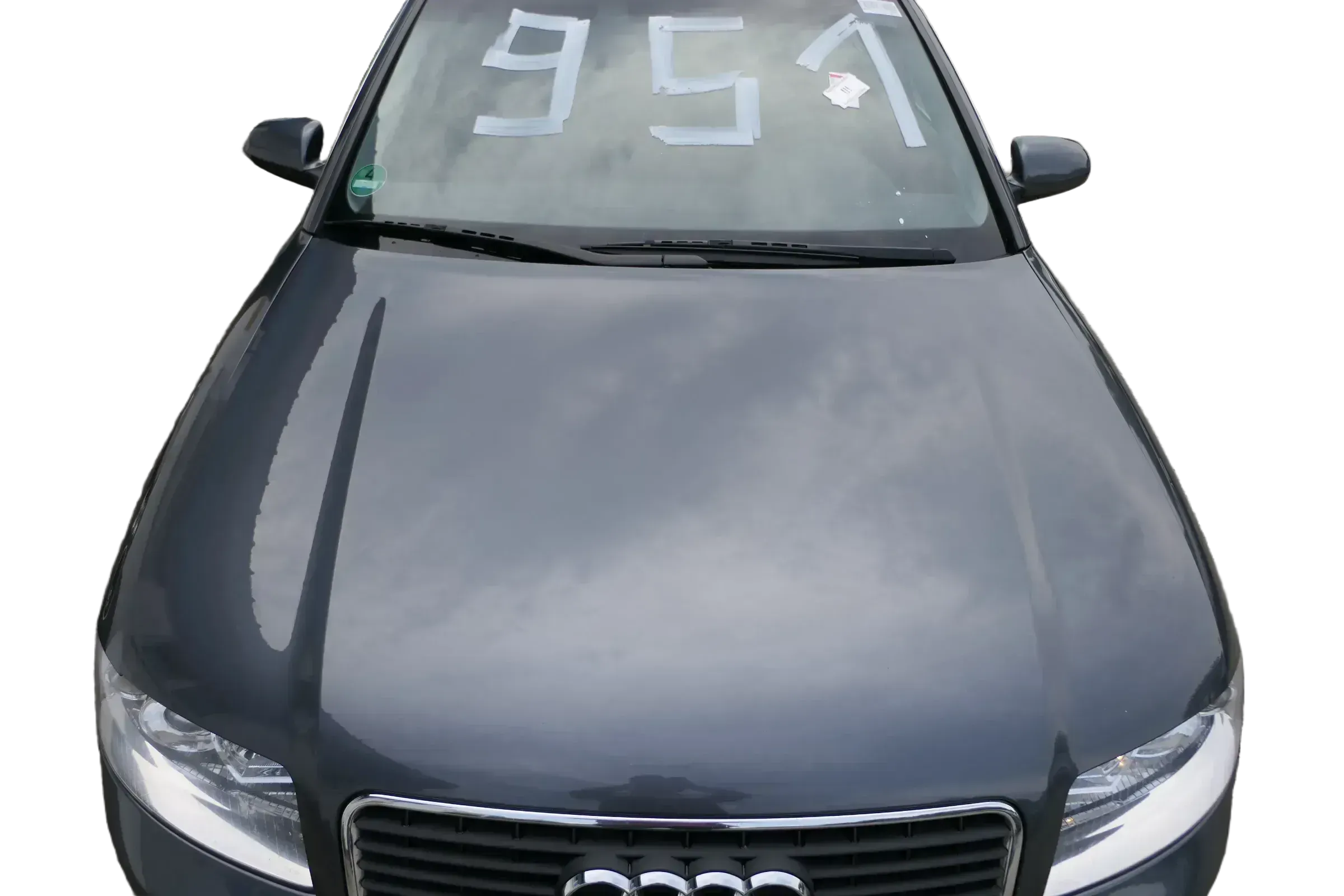 Audi A4 B6 8E Motorhaube Haube Klappe grau LX7Z +Grill - Bild 1