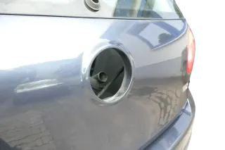 VW Golf 5 V Heckklappe hinten Kofferraumklappe + Scheibe grau LC5F blau - Bild 3
