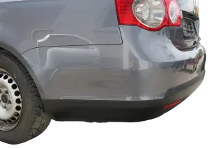 VW Jetta 1K Stoßstange hinten Heckstoßstange Stoßfänger grau LD7X platinumgr PDC - Bild 3