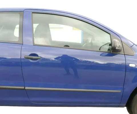 VW Fox 5Z Tür vorne rechts Beifahrertür blau LL5M - ohne Anbauteile