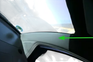 VW Beetle 9C A-Säulen Verkleidung vorne rechts oben Abdeckung grau Lautsprecher - Bild 1