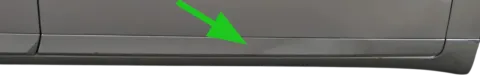 A4 B7 8E NUR Zierleiste Leiste Abdeckung Tür vorne rechts unten silber LY7W