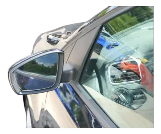 VW Polo 6R 6C elektrischer Spiegel Außenspiegel links außen schwarz LC9X +Glas - Bild 2