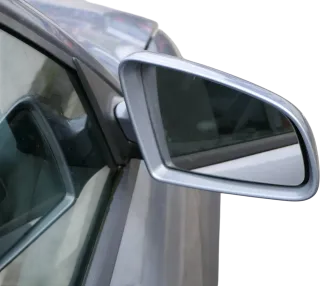 Audi A3 8P elektrischer Spiegel Außenspiegel vorne rechts grau LX7W + Glas - Bild 1