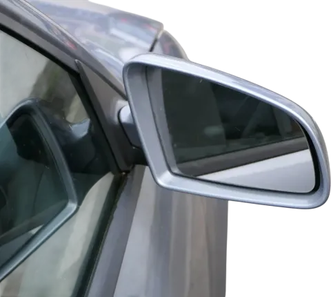 Audi A3 8P elektrischer Spiegel Außenspiegel vorne rechts grau LX7W + Glas