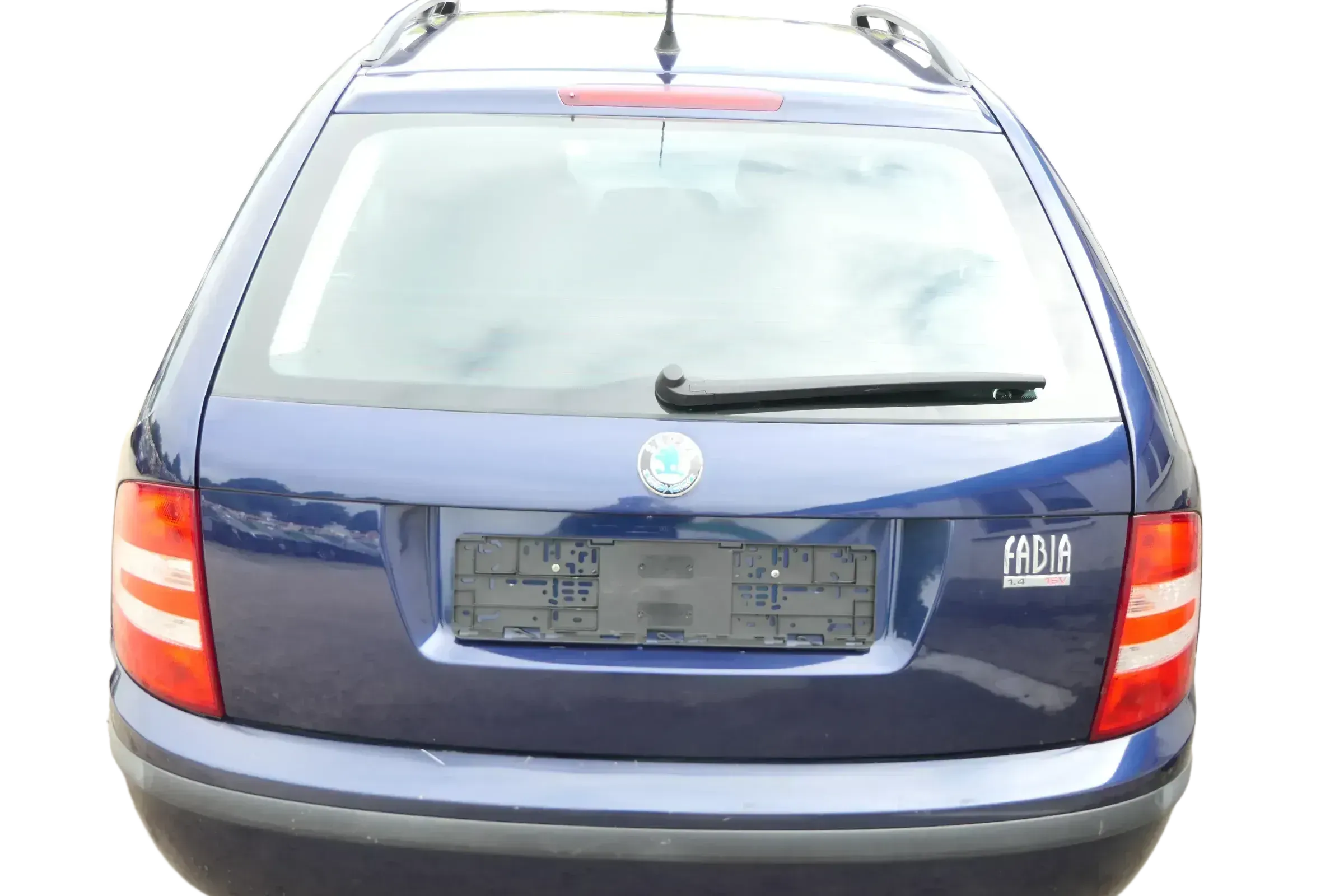 Skoda Fabia 6Y Combi Kombi Heckklappe Kofferraumklappe Klappe blau LF5U - DELLE! - Bild 1