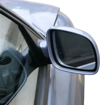 VW Passat 3B 3BG elektrischer Spiegel Außenspiegel rechts Glas blau LL5Y - Bild 1