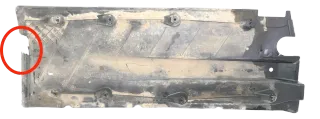 VW Golf A3 Unterbodenverkleidung Verkleidung links unten Abdeckung 1K0825211E - Bild 2