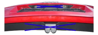 Audi A3 8P 2/3-Türer Heckklappe Klappe hinten rot LY3J 2/3-Türer Scheibe - Bild 2