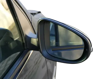 VW Golf 6 VI 5K elektrischer Spiegel vorne rechts Außenspiegel grau blau LC5F - Bild 5