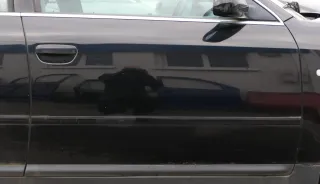 Audi A6 4B C5 Tür Türblatt vorne rechts Beifahrertür schwarz LY9B brilliantschwa - Bild 1