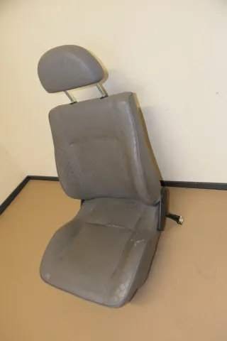 VW Polo 6N 6N2 Caddy 9K Sitz Fahrersitz vorne links 4/5-Türer grau Kunstleder Le - Bild 3