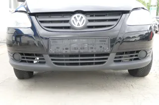 VW Fox 5Z Stoßstange vorne Stoßfänger schwarz LC9Z mit Grill - Bild 1