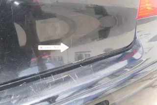 VW Polo 9N3 9N Heckklappe Kofferraumklappe Klappe schwarz L041 - Scheibe - Bild 3