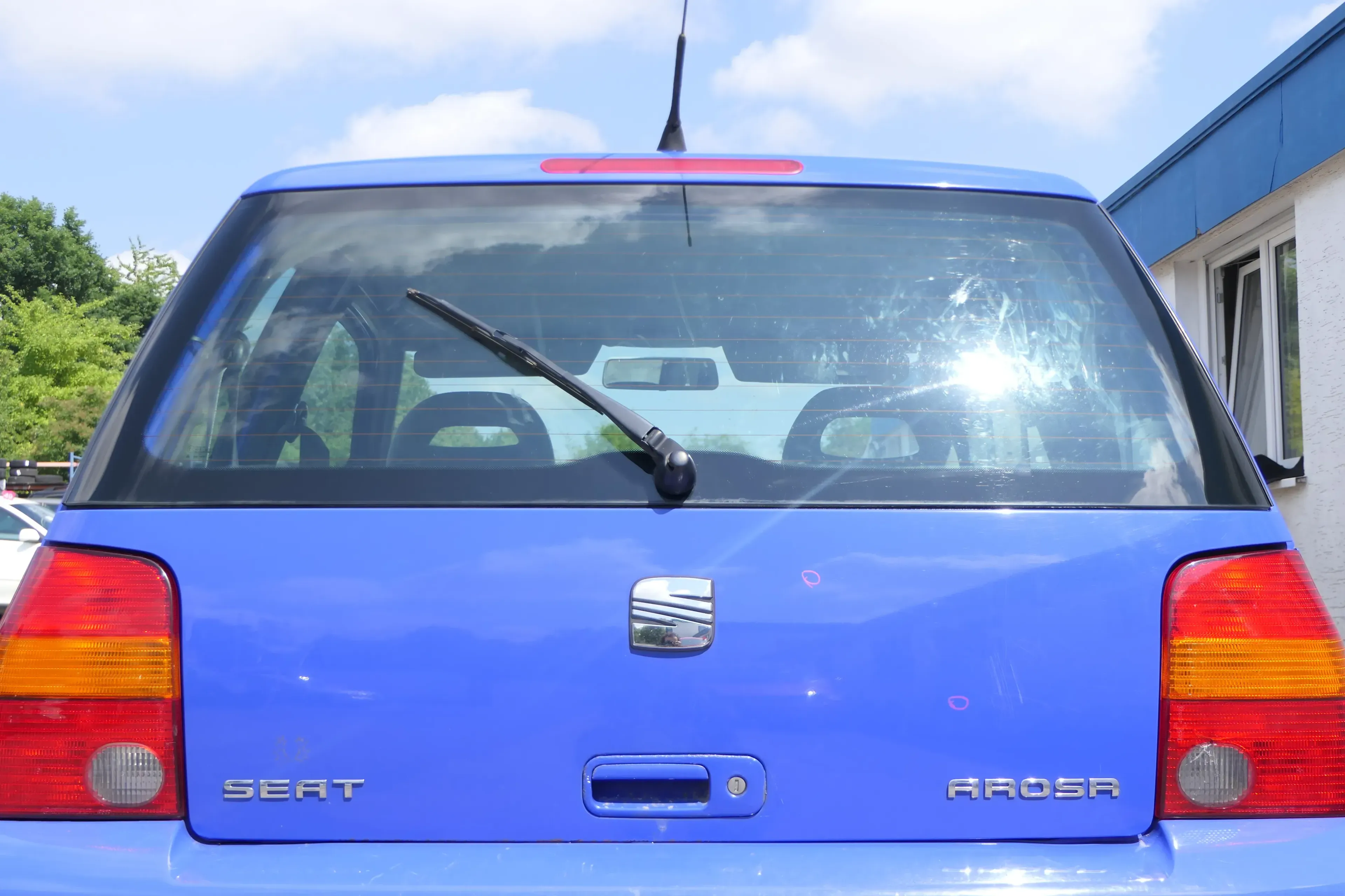 Seat Arosa Heckklappe Klappe hinten Kofferraumklappe blau LS5J bis ca. Bj. 2000 - Bild 1