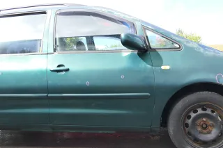 Sharan 7M Alhambra Tür rechts vorne Beifahrertür bis Bj1999 ohne Anbau grün LC6P - Bild 1