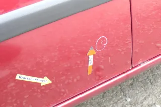 Seat Leon Toledo 1M Tür vorne links Fahrertür rot LS3R - Bild 6
