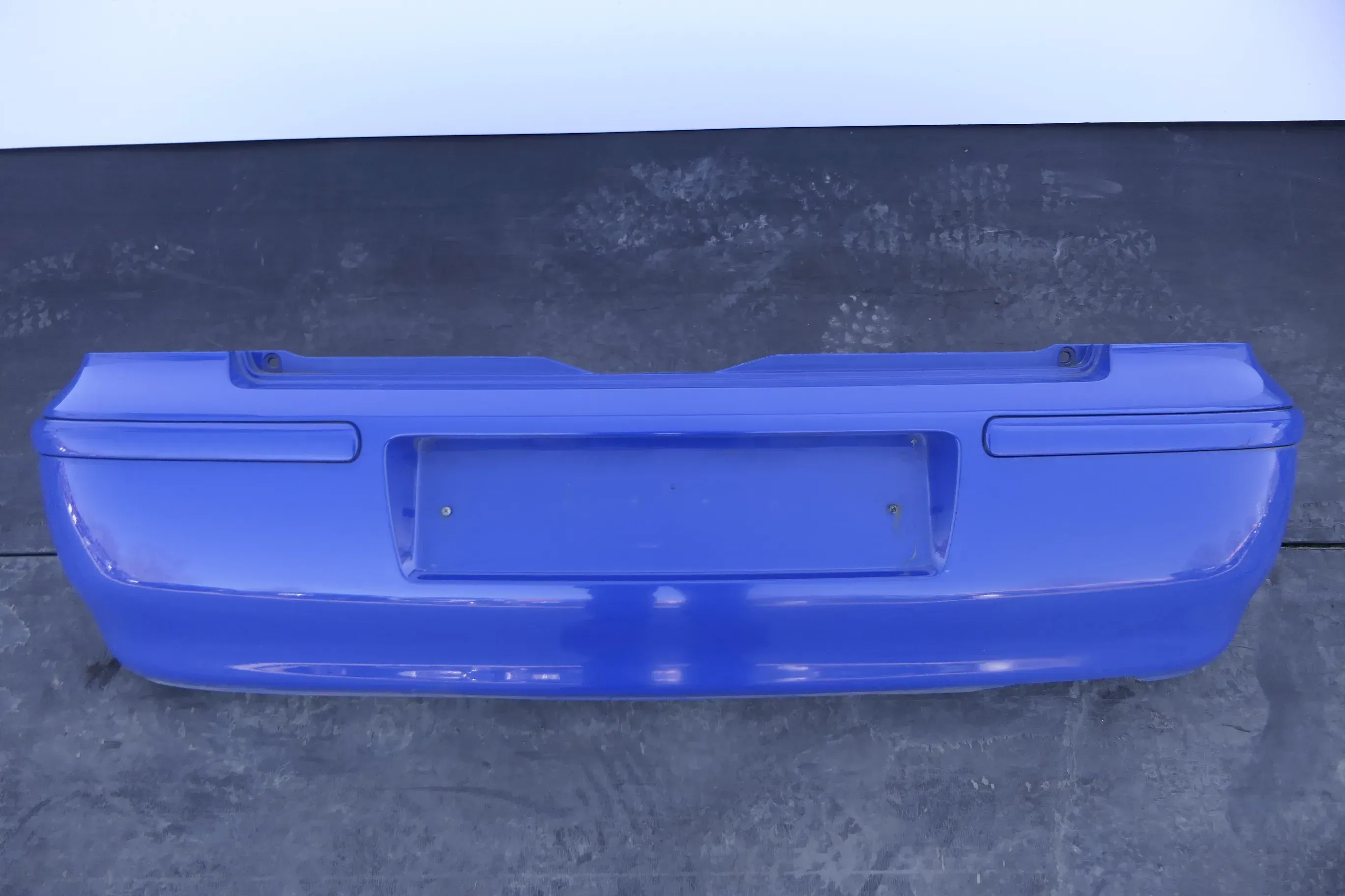 VW Polo 6N2 Stoßstange hinten Heckstoßstange Stoßfänger blau LA5C surfblue II// - Bild 1