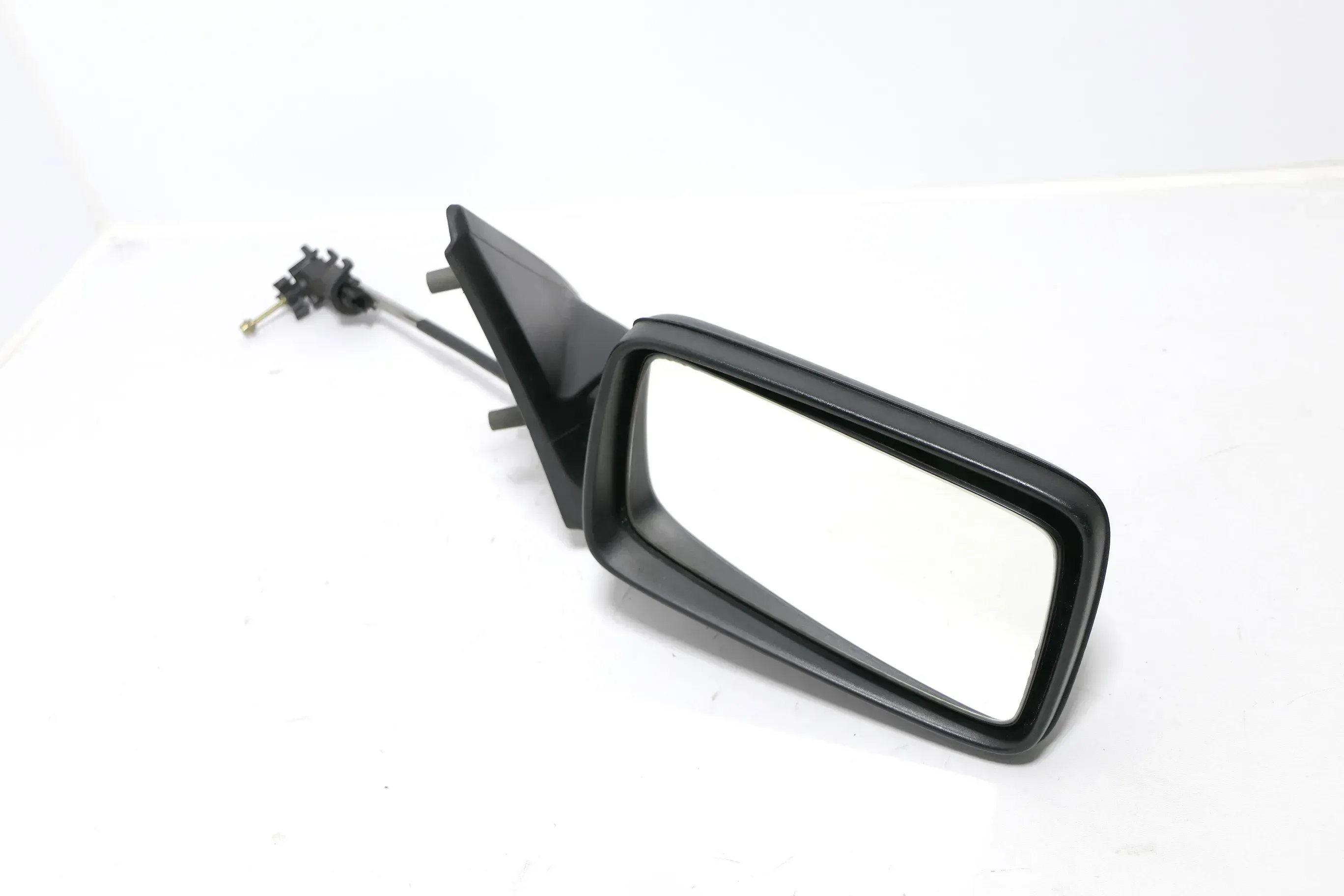 VW Golf 3 Vento mechanisc Spiegel Außenspiegel rechts Glas schwarz matt original - Bild 1