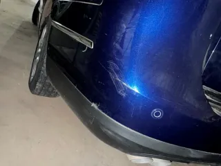 Passat 3C Kombi Stoßstange hinten Heckstoßstange Stoßfänger blau LD5Q PDC - Bild 4
