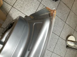 A4 B5 Tür nur Türblatt vorne links Fahrertür silbrer LY7M Kombi od Limo - Rost - Bild 7
