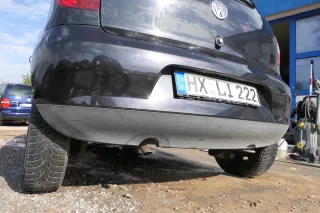 VW Fox 5Z Stoßstange hinten Stoßfänger schwarz LC9Z Heckstoßstange - Bild 7