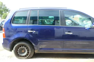 VW Touran 1T 1T3 Tür hinten rechts blau LB5N - ohne Anbauteile - Bild 1