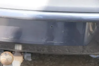 VW Polo 9N 9N3 Stoßstange Heckstoßstange hinten grau LC7V - Bild 4