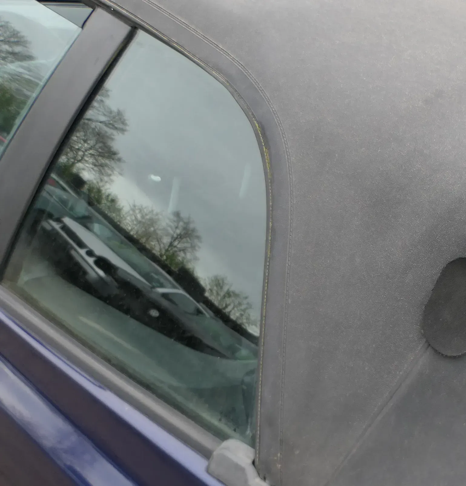 Golf 3 / 4 1E Cabrio hinten links Fenster Scheibe Fensterscheibe Seitenscheibe - Bild 1