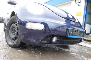 New Beetle 9C Stoßstange vorne Stoßfänger vorn blau LG5T mit Nebelscheinwerfer - Bild 2
