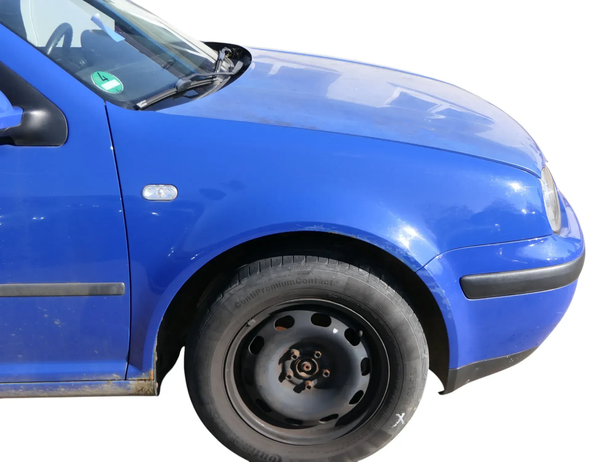 VW Golf 4 1J Kotflügel vorne rechts blau LA5C - Bild 1