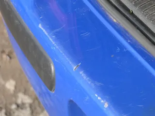 VW Golf 4 Limousine Stoßstange hinten Heckstoßstange Stoßfänger blau LW5Z - Bild 8