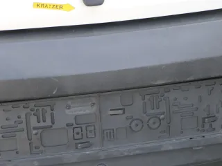 VW Fox 5Z Stoßstange hinten Stoßfänger schwarz matt unlackiert - Bild 7