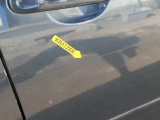 VW Golf Plus 5M Tür vorne rechts Beifahrertür blau LC5F Türblatt + Rahmen - Bild 11
