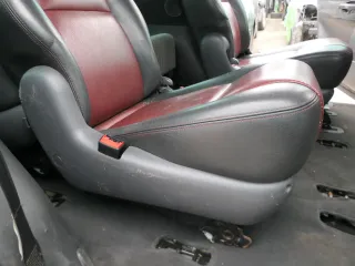 Sharan 7M Galaxy 1x Sitz hinten Rücksitz 6+7 Sitz rot Leder mitte/rechts/link ro - Bild 4