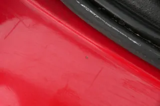 VW Golf 4 Limousine Stoßstange hinten Heckstoßstange Stoßfänger rot LP3G - Bild 5