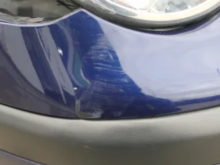 VW Polo 9N Stoßstange Frontstoßstange vorne blau LB5N - Bild 12